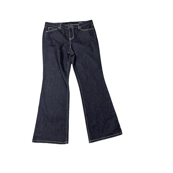Calvin Klein Flare Jeans Dark Wash Size 14 - Picture 1 of 8